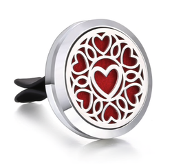 Car Air Diffuser, Freshener - Essential Oil Diffuser - Hearts